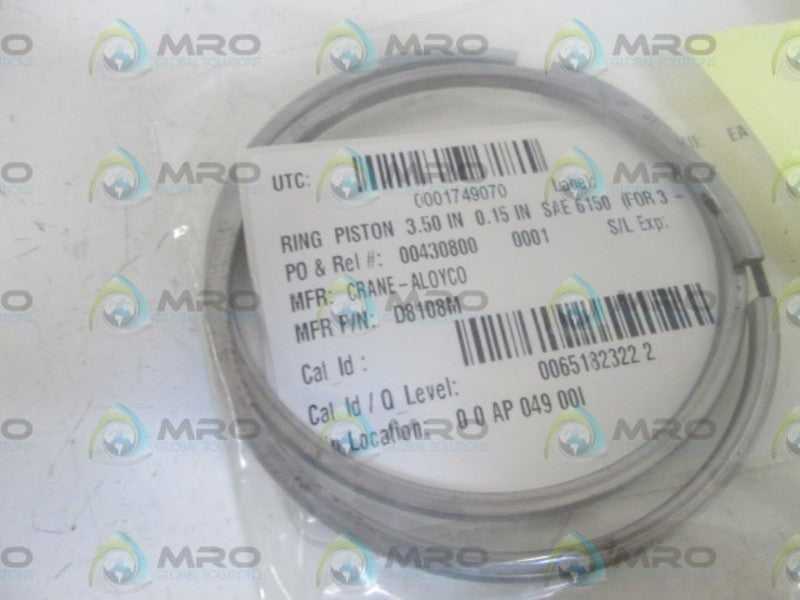 LOT OF 2 CRANE-ALOYCO RING PISTON D8108M NSNP