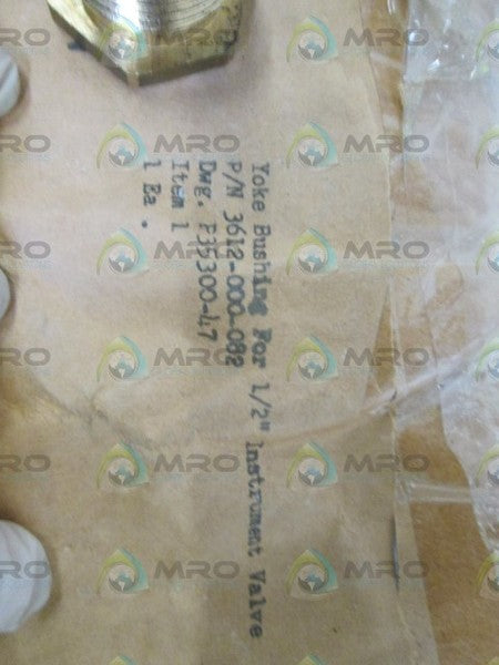 YOKE BUSHING FOR 1/2" INSTRUMENT VALVE 316-000-082 NSNP