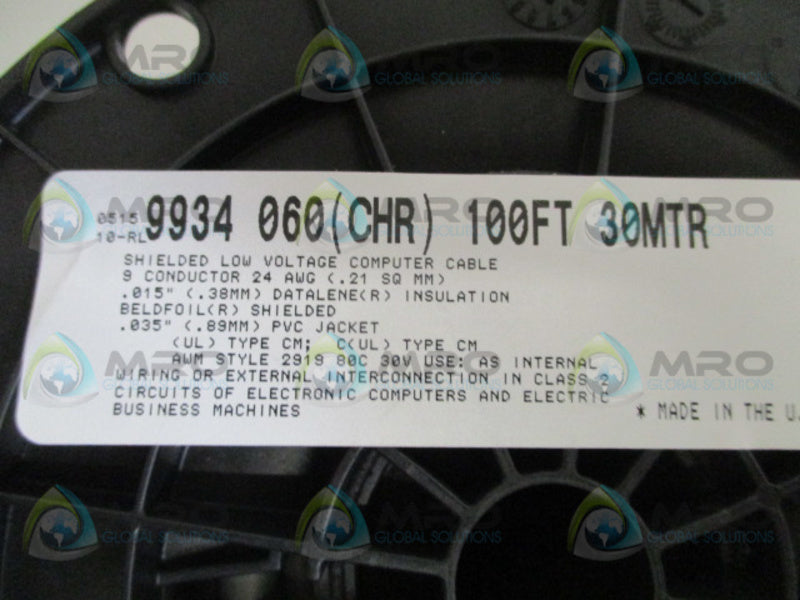 BELDEN 9934060100 MULTICONDUCTOR CABLE 100 FT  NSMP