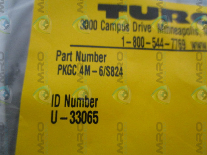 TURCK PKGC4M-6/S824 MOLDED CORDSET NSMP