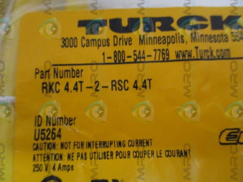TURCK RKC4.4T-2-RSC4.4T MOLDED CORDSET NSMP
