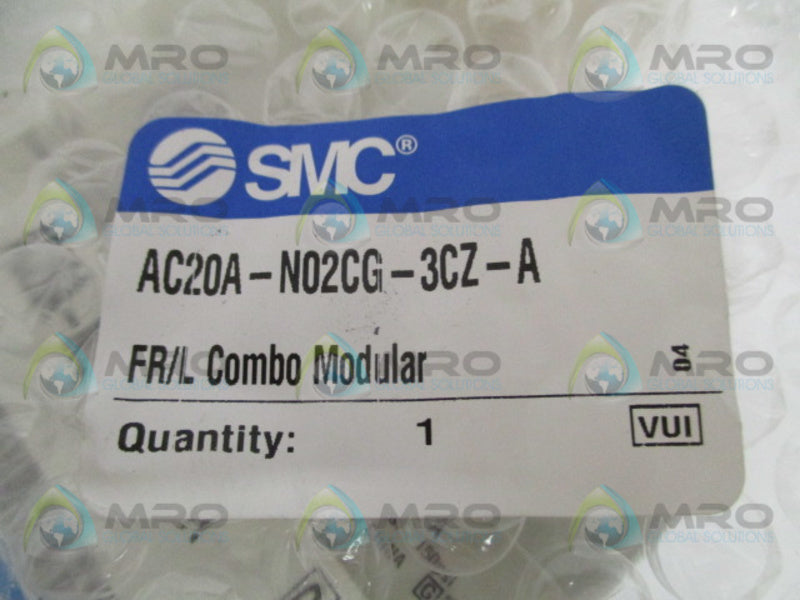 SMC AC20A-N02CG-3CZ-A FILTER LUBRICATOR COMBO MODULAR NSMP