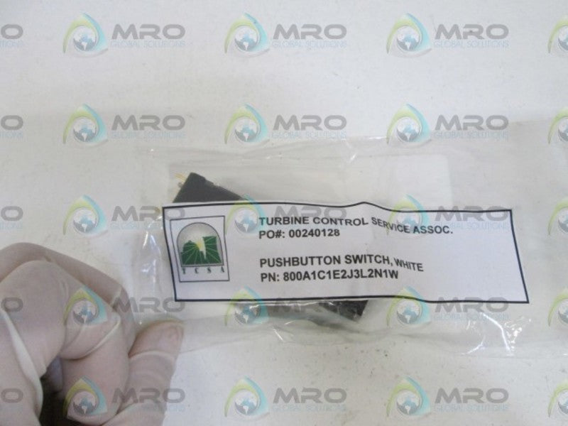 TURBINE CONTROL PUSHBUTTON SWITCH WHITE 800A1C1E2J3L2N1W NSNP