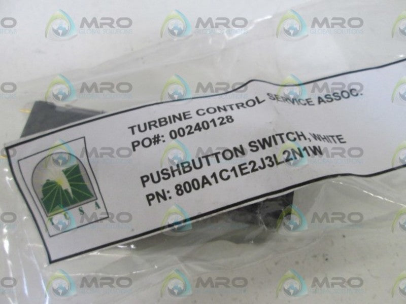 TURBINE CONTROL PUSHBUTTON SWITCH WHITE 800A1C1E2J3L2N1W NSNP