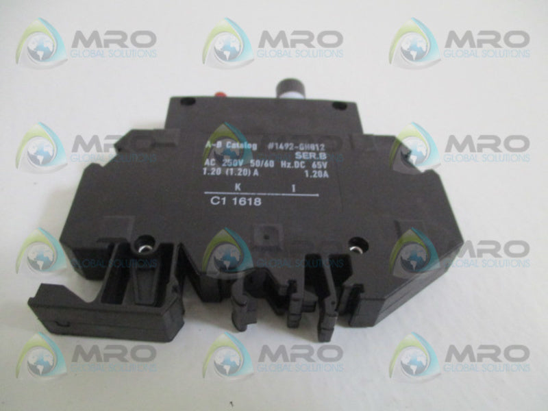 ALLEN BRADLEY 1492-GH012 SER. B CIRCUIT BREAKER 1.2A  NSMP