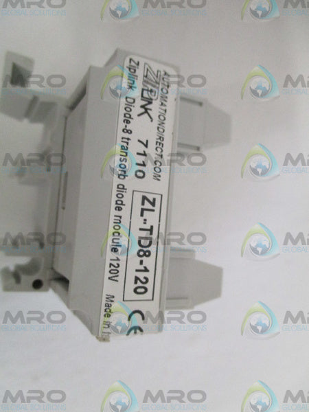 AUTOMATION DIRECT ZL-TD8-120 DIODE-8 TRANSORB DIODE 120V  NSMP