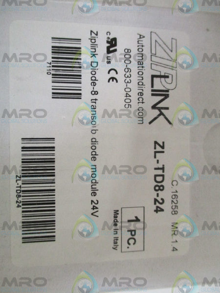 AUTOMATION DIRECT ZL-TD8-24 DIODE-8 TRANSORB DIODE 24V  NSMP