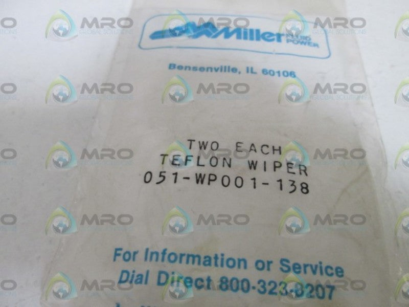 LOT OF 2 MILLER WIPER 051-WP001-138 NSMP