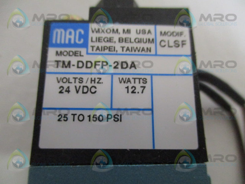 MAC TM-DDFP-2DA SOLENOID VALVE NSMP