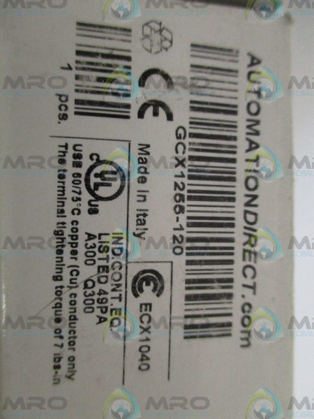 AUTOMATION DIRECT GCX1255-120 SELECTOR SWITCH  NSMP