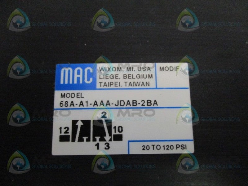 MAC 68A-A1-AAA-JDAB-2BA SOLENOID MANIFOLD NSMP
