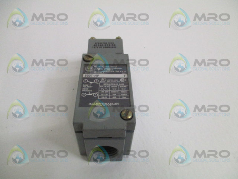 ALLEN BRADLEY 802T-HP SER. F (AS PICTURED)  UNMP