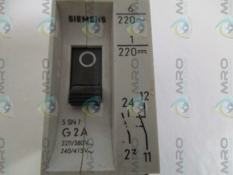 SIEMENS 5SN7G2A CIRCUIT BREAKER 2A UNMP