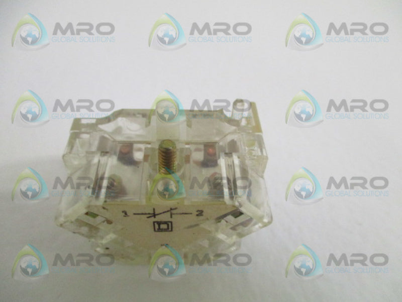 SQUARE D 9001-KA-3 CONTACT BLOCK UNMP