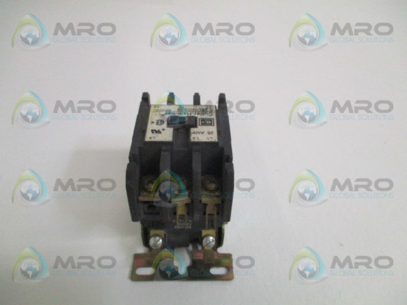 CUTLER HAMMER C25DND325 CONTACTOR 104-120V  UNMP
