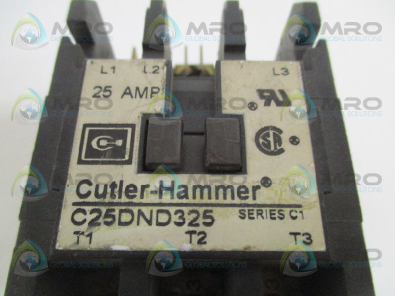 CUTLER HAMMER C25DND325 CONTACTOR 104-120V  UNMP