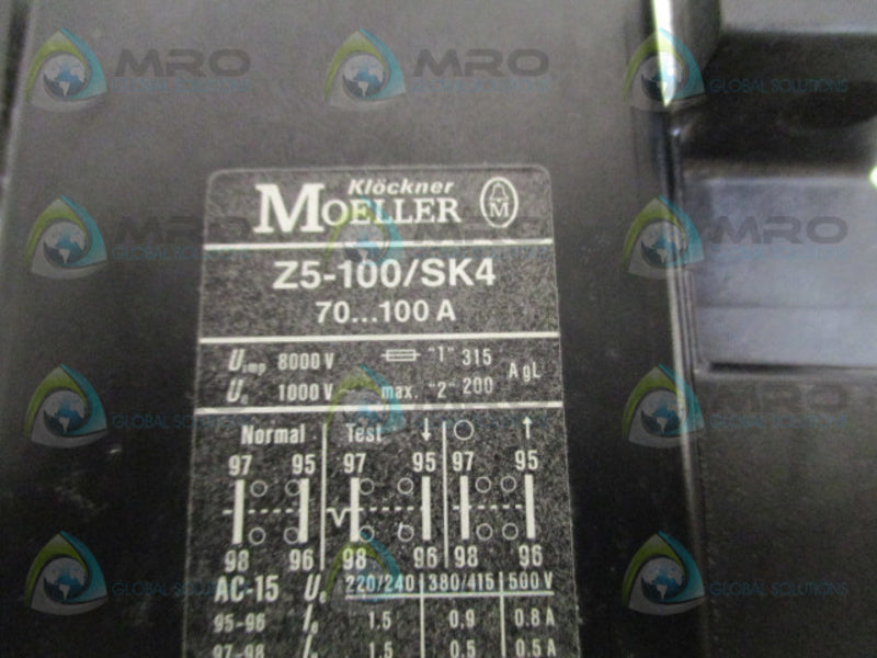 KLOCKNER MOELLER Z5-100/SK4  UNMP