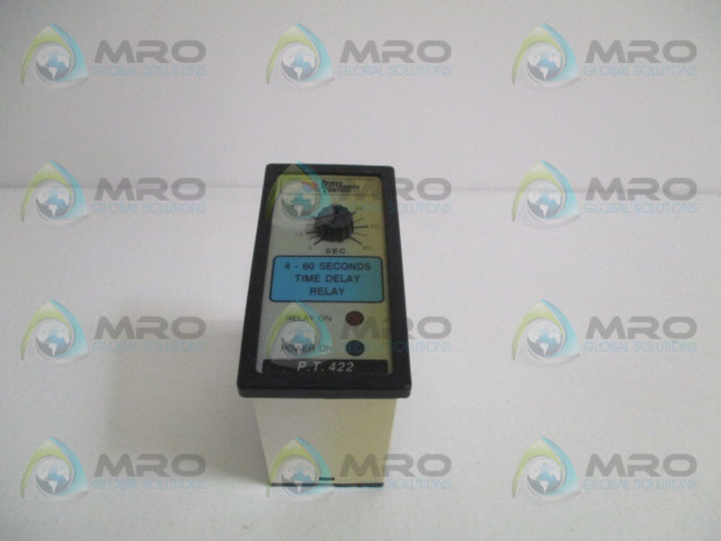 POWER ELECTRONICS CONTROL P.T.422 TIME DELAY RELAY 4-60- SEC. UNMP