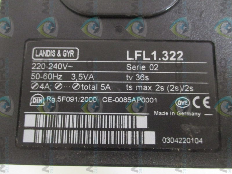 LANDIS & GYR LFL1.322 GAS BURNER PROGRAM CONTROLLER  UNMP