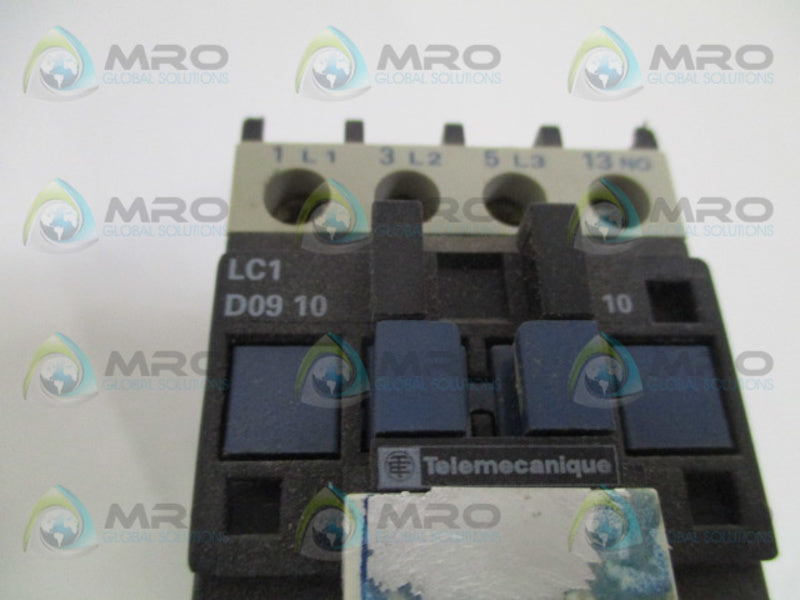 TELEMECANIQUE LC1D0910M7 CONTACTOR 220-240V UNMP