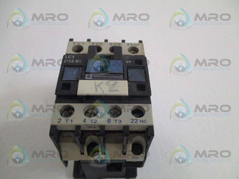 TELEMECANQUE LC1D1201M7 CONTACTOR 220-240V UNMP