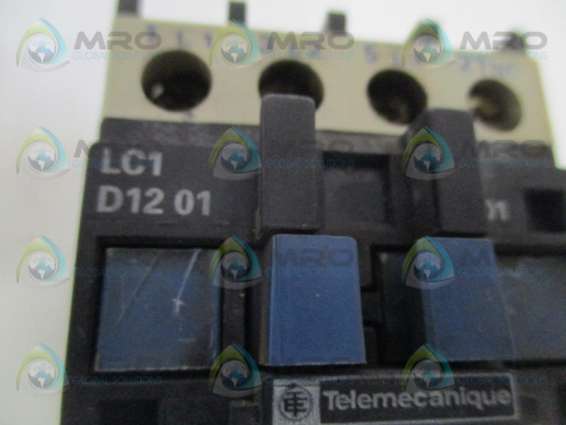 TELEMECANQUE LC1D1201M7 CONTACTOR 220-240V UNMP