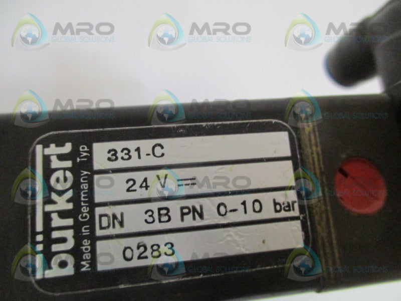 BURKERT 0283 331-C PNEUMATIC SOLENOID VALVE  UNMP