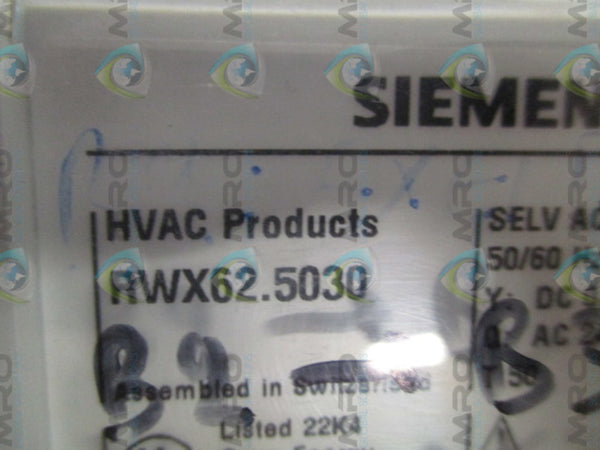 SIEMENS RWX62.5030 CONTROLLER UNMP