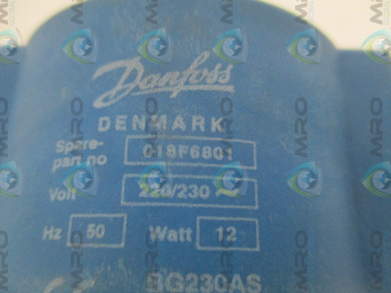 DANFOSS 018F6801 SOLENOID COIL 220/230V  UNMP
