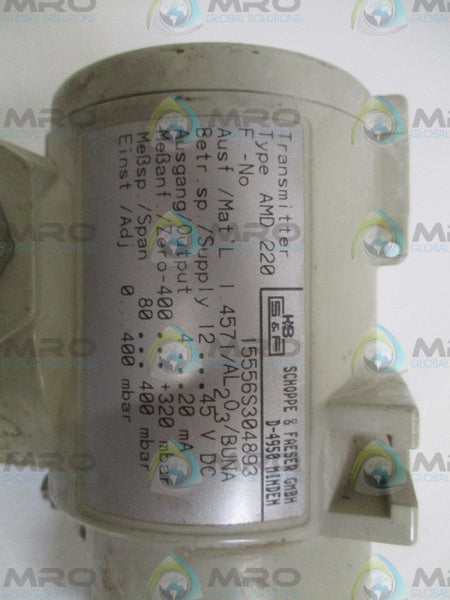 SCHOPPE & FAESER AMD220 TRANSMITTER UNMP