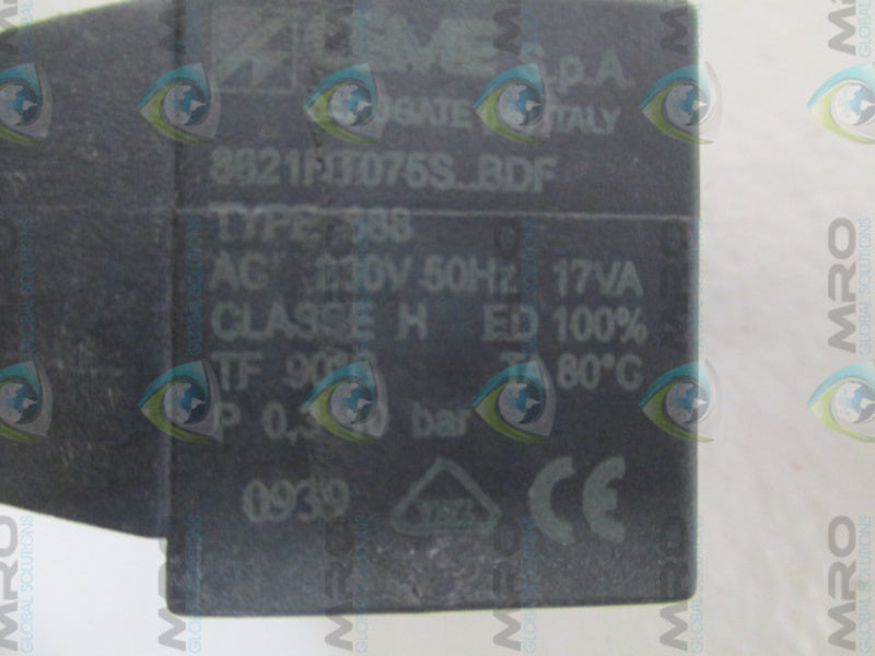 CEME 688 8621FIT075SBDF SOLENOID VALVE COIL CONNECTOR  NSNP