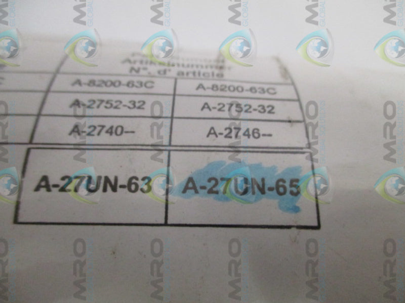STRUCTURAL A-27UN-65 UNIVERSAL CARTRIDGE FILTER NSMP