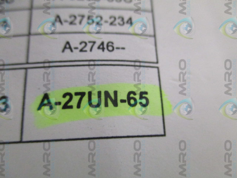 STRUCTURAL A-27UN-65 UNIVERSAL CARTRIDGE FILTER NSNP