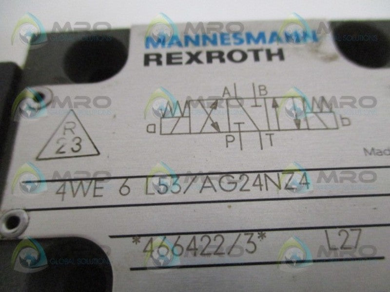 REXROTH 4WE6L53/AG24NZ4 HYDRUALIC VALVE UNMP