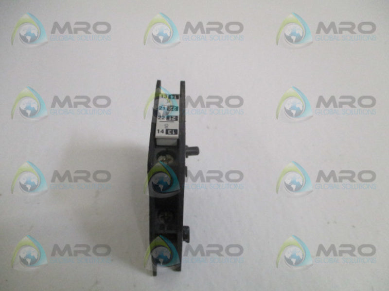 GENERAL ELECTRIC CBALF11 AUXILIARY CONTACT BLOCK UNMP