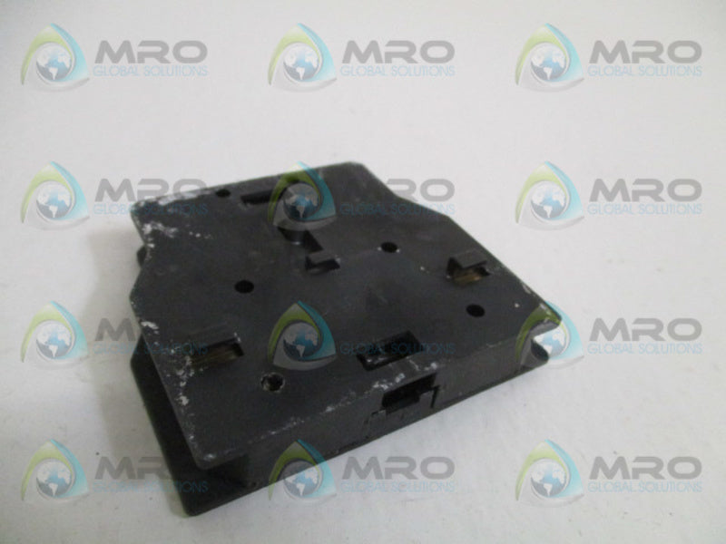 GENERAL ELECTRIC CBALF11 AUXILIARY CONTACT BLOCK UNMP