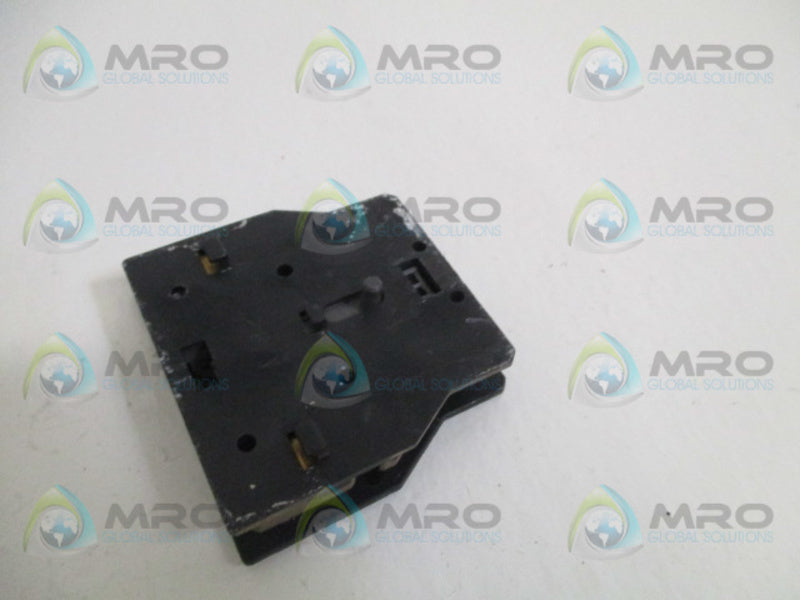 GENERAL ELECTRIC CBALF11 AUXILIARY CONTACT BLOCK UNMP