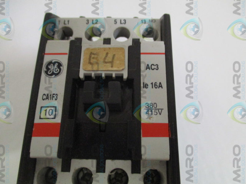 GENERAL ELECTRIC CA1F3 CONTACTOR 16A UNMP