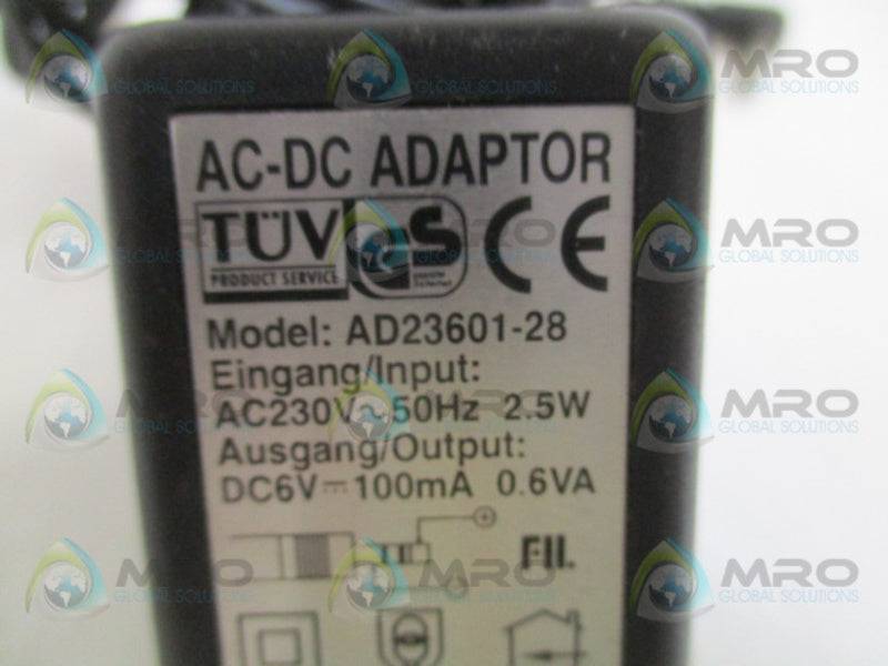 TUV AD23601-28 AC-DC ADAPTOR UNMP