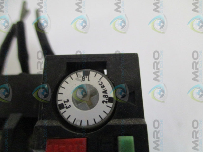 TOGAMI ELECTRIC T-11-3 OVERLOAD RELAY 1.8-2.8A (AS PICTURED) UNMP