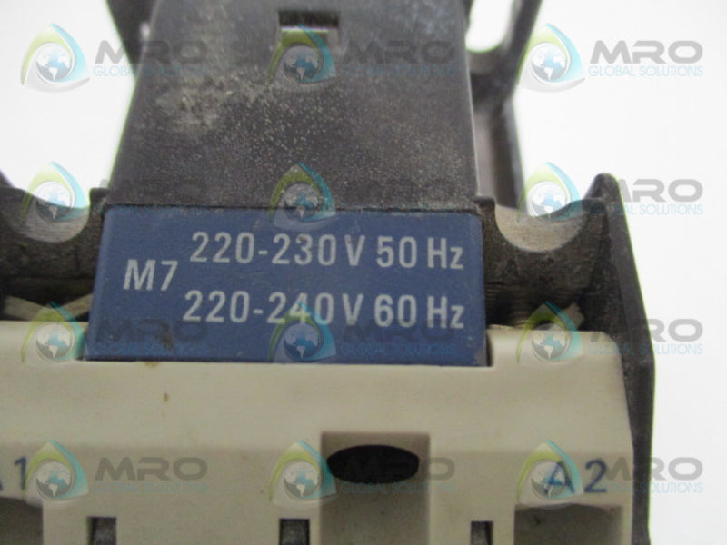 TELEMECANIQUE LC1D1810M7 CONTACTOR 220/240V UNMP
