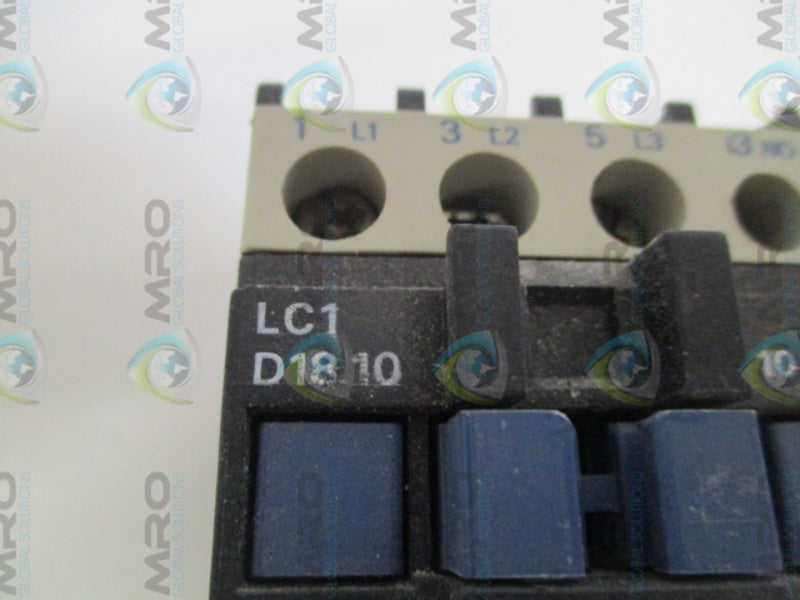 TELEMECANIQUE LC1D1810M7 CONTACTOR 220/240V UNMP