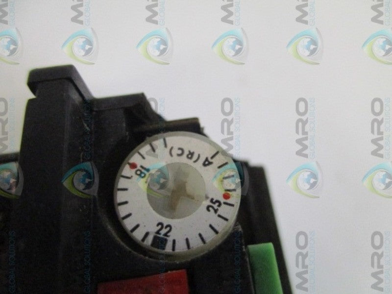 TOGAMI ELECTRIC T-35-3 THERMAL OVERLOAD RELAY 18-25A (AS PICTURED) UNMP