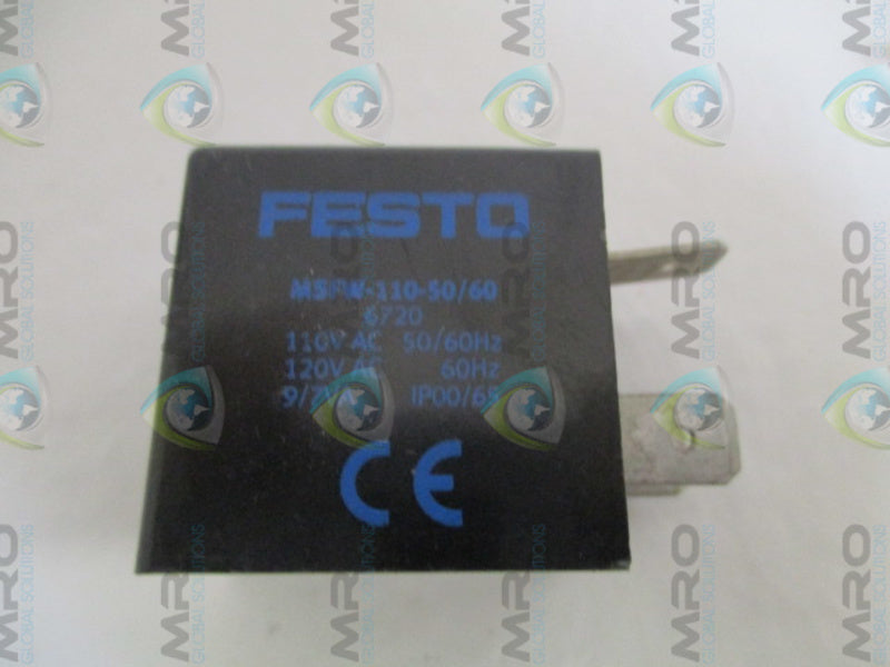 FESTO MSFW-110-50/60 SOLENOID COIL 110/120VAC  UNMP