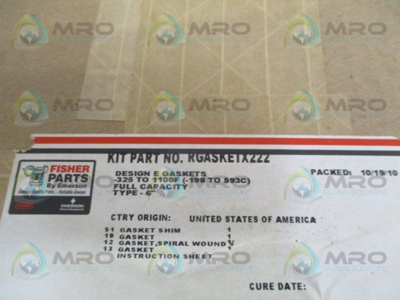 FISHER RGASKETX222 GASKET KIT  NSMP