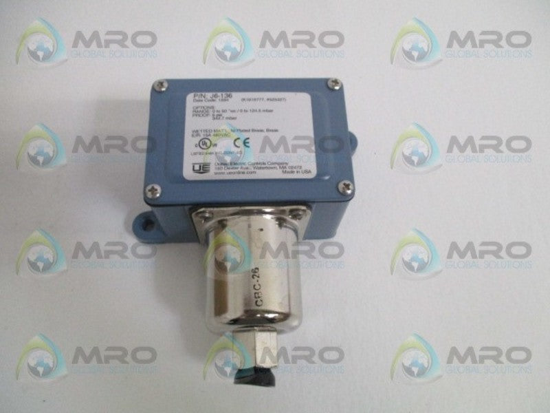 UNITED ELECTRIC J6-136 PRESSURE SWITCH 0-50 "WC NSMP