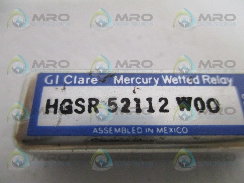 GI CLARE HGSR52112W00 WETTED RELAY  UNMP