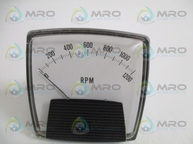 GENERAL ELECTRIC 250 50-250329ECZZ1 PANEL METER 0-1200 RPM NSMP