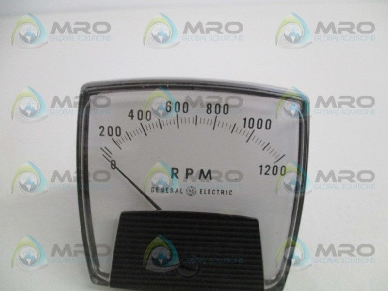 GENERAL ELECTRIC 250344PZPZ7JHM PANEL METER 0-1200 RPM NSMP