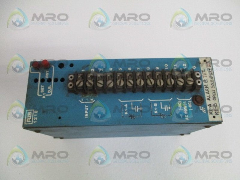 RIS ET-1218 CURRENT ALARM 115VAC UNMP